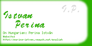 istvan perina business card
