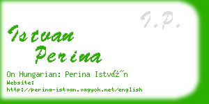 istvan perina business card